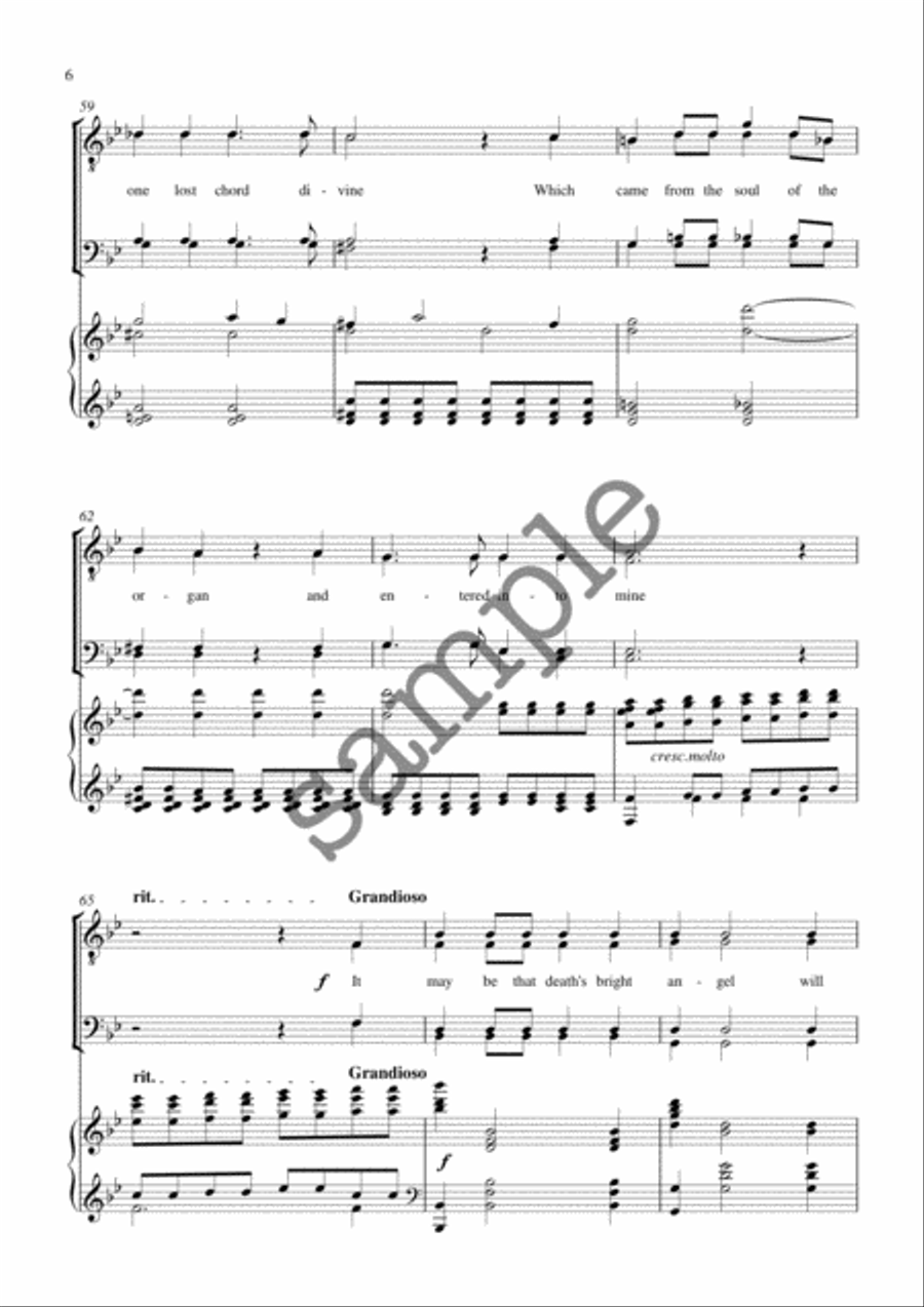 The Lost Chord The Lost Chord TTBB scores gallery preview page 6