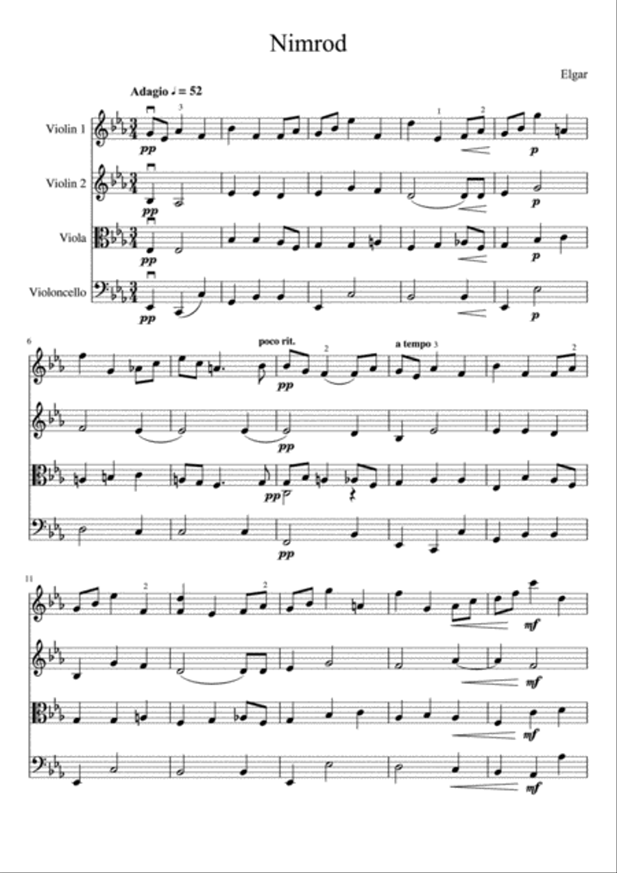 Nimrod String Quartet scores gallery preview page 2