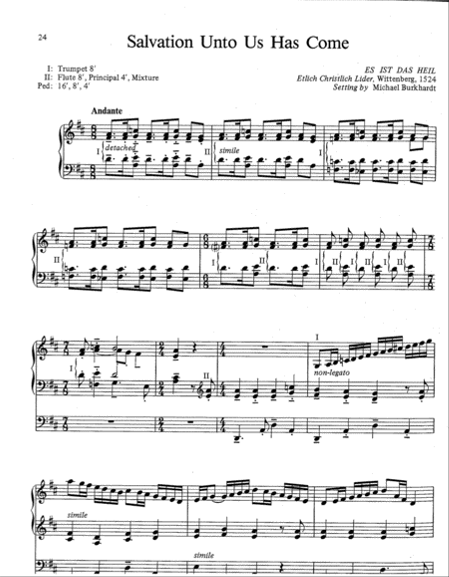 Six General Hymn Improvisations, Set 1 Organ scores gallery preview page 7
