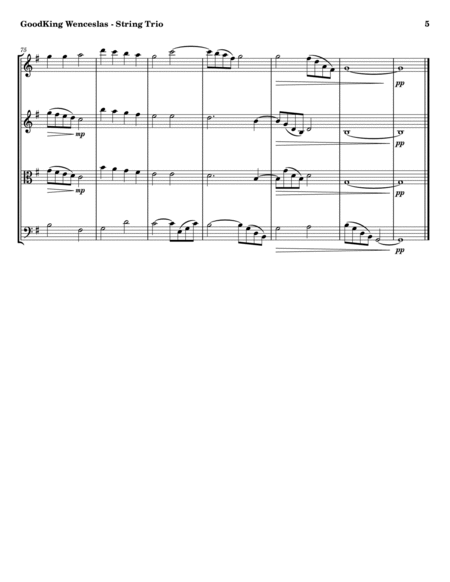 Good King Wenceslas (String Trio) image number null