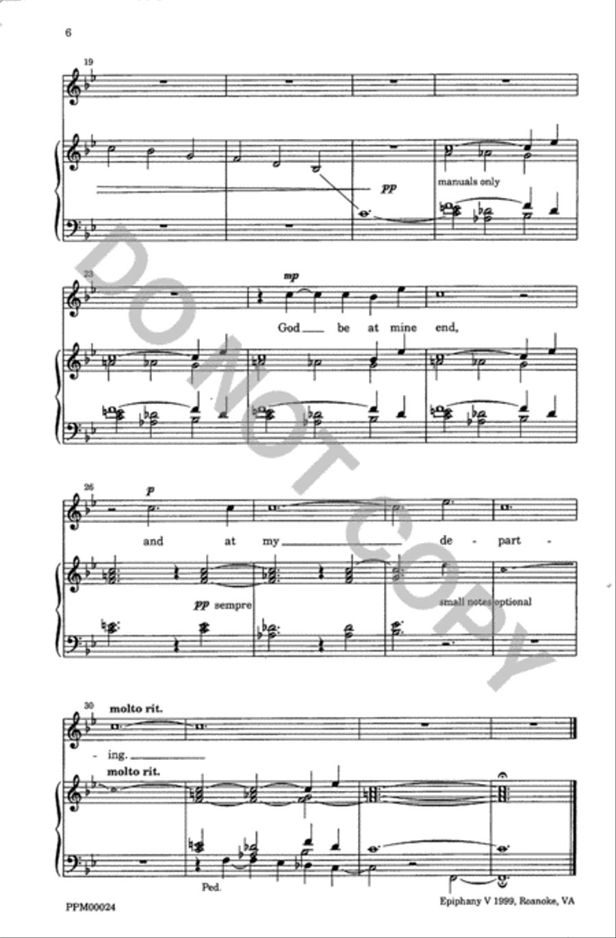 Two Contemplative Anthems Unison Choir scores gallery preview page 7