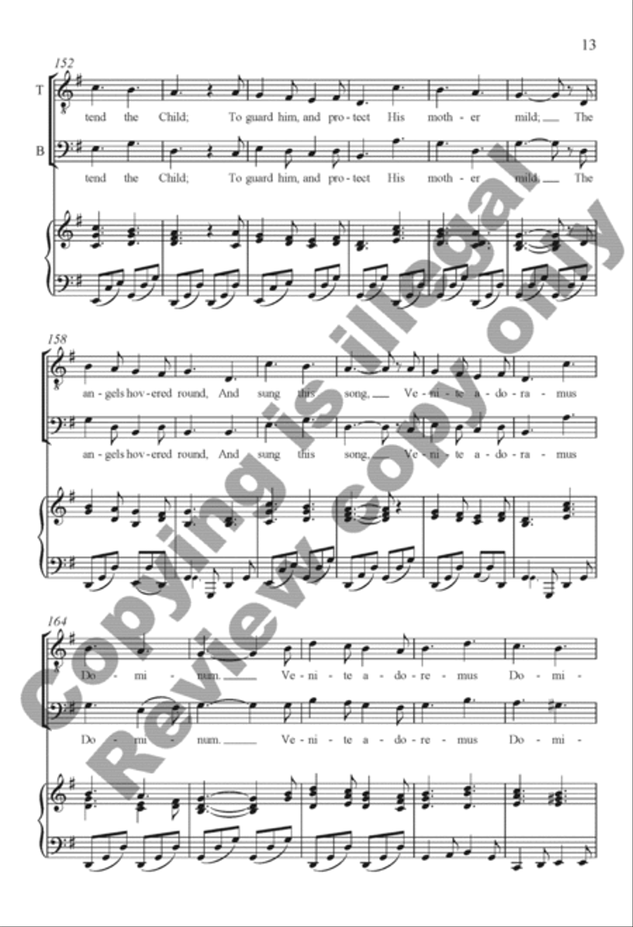 The Snow Lay On the Ground 4-Part scores gallery preview page 32