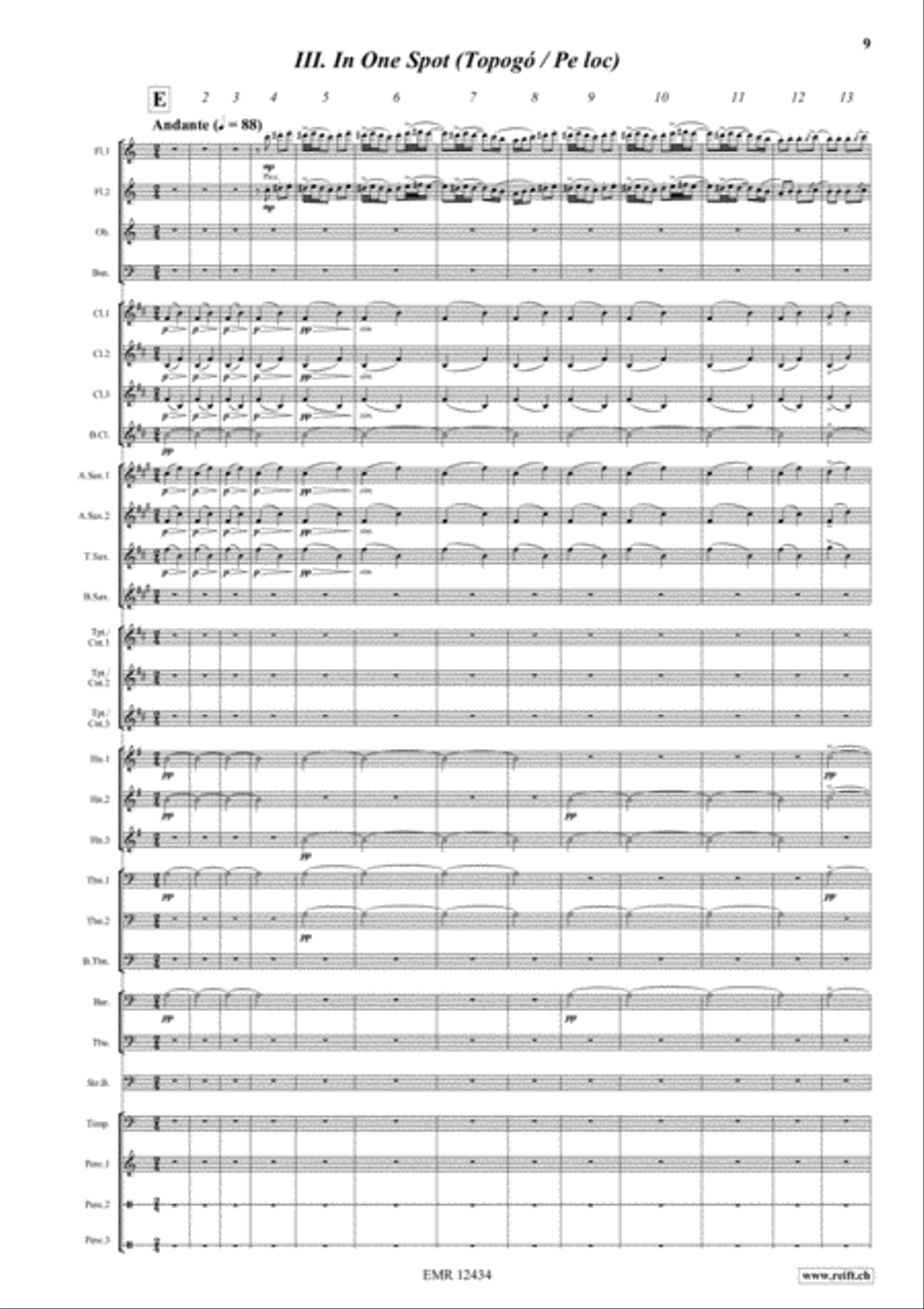 Romanian Folk Dances Concert Band scores gallery preview page 7