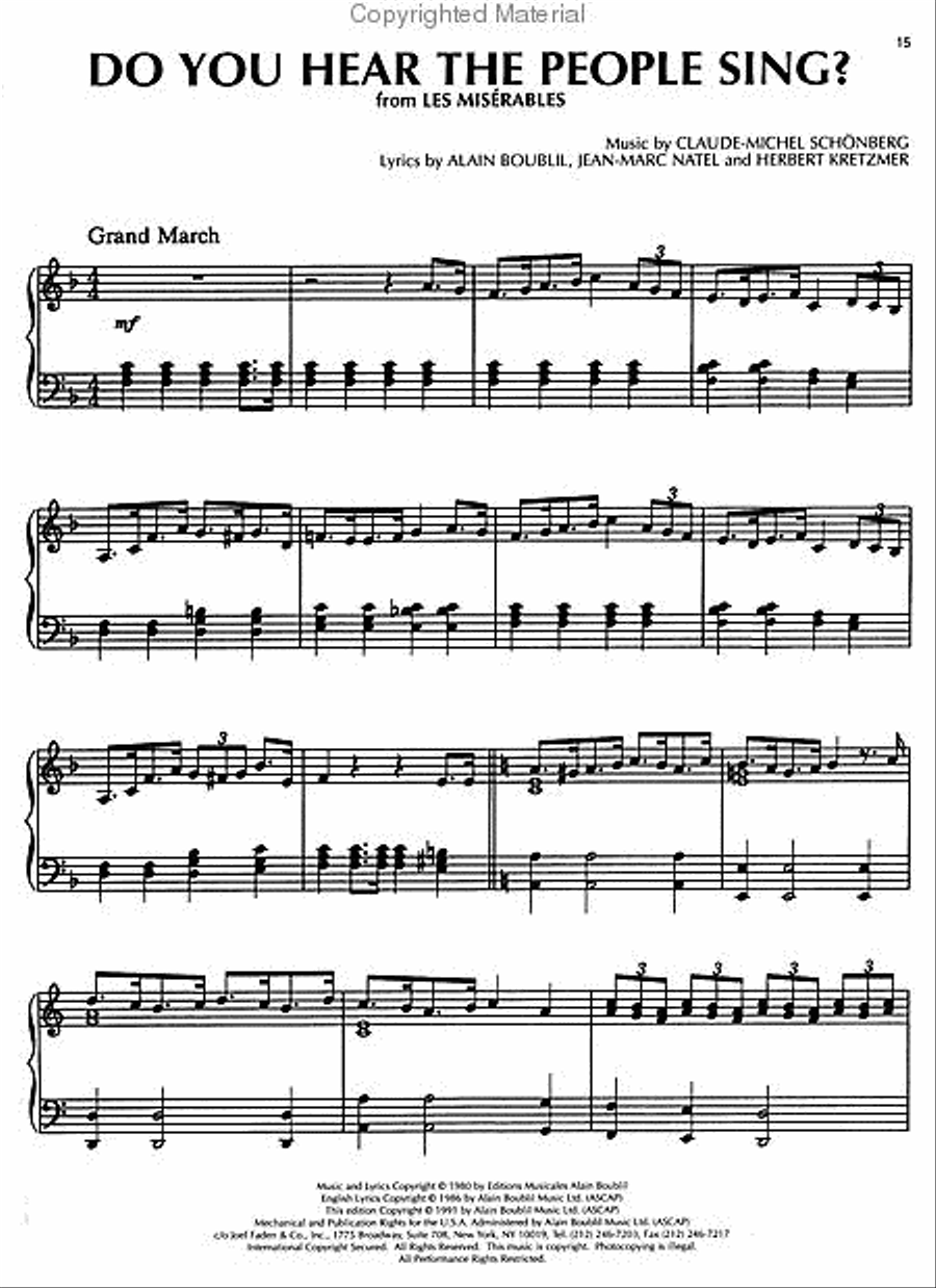 Broadway Piano Solos Piano Solo scores gallery preview page 4
