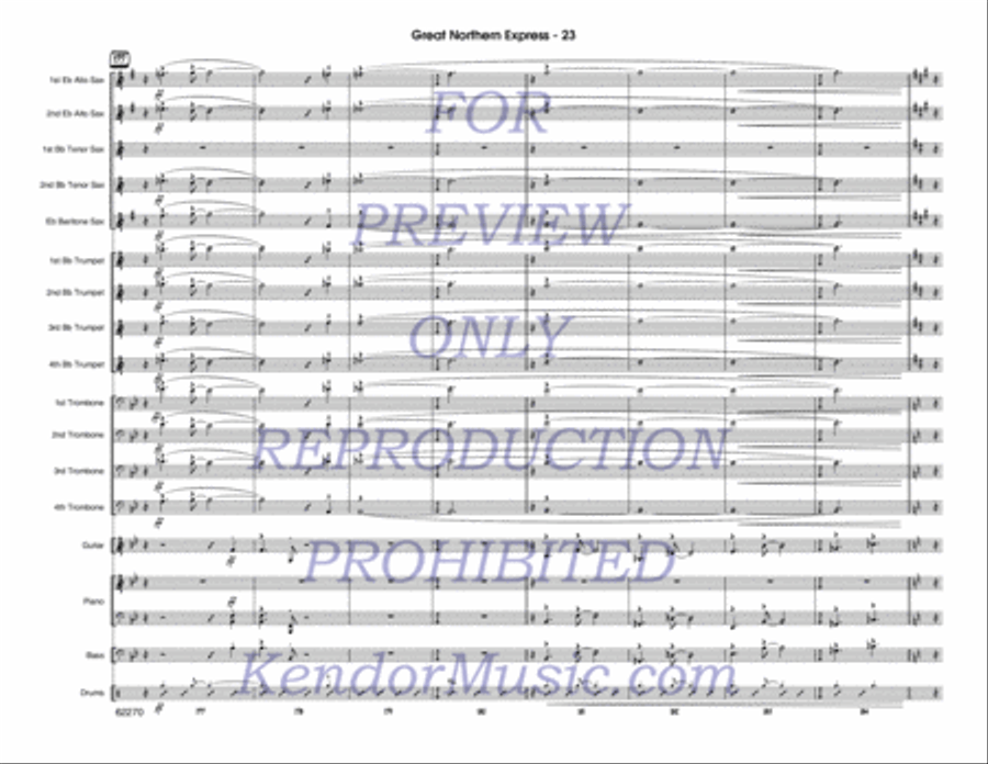 Great Northern Express Jazz Ensemble scores gallery preview page 24