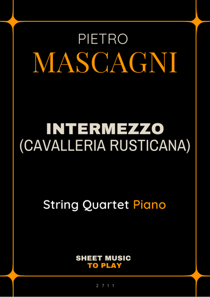 Intermezzo from Cavalleria Rusticana - Piano Quintet (Full Score and Parts) image number null
