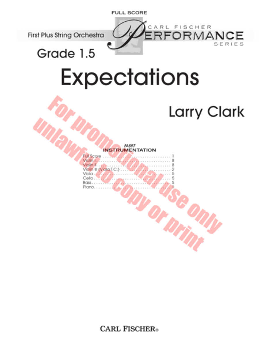 Expectations String Orchestra scores gallery preview page 2