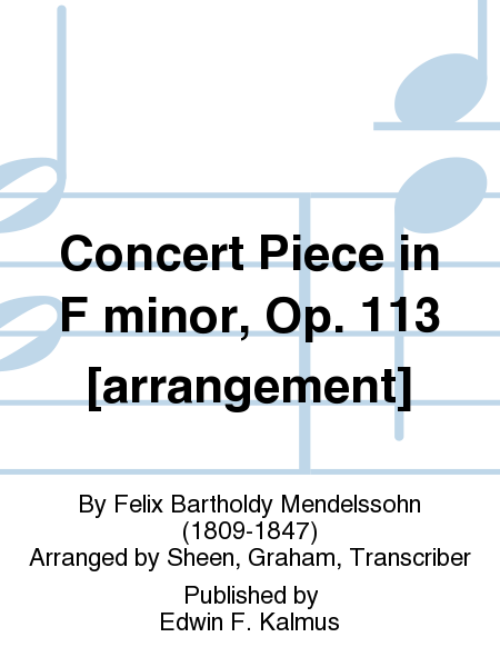 Concert Piece in F minor, Op. 113 [arrangement]