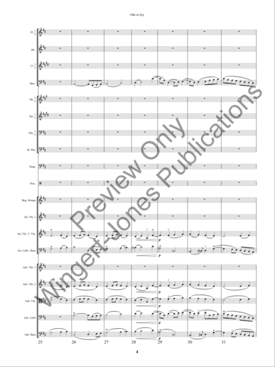 An Ode to Joy Festival Full Orchestra scores gallery preview page 7