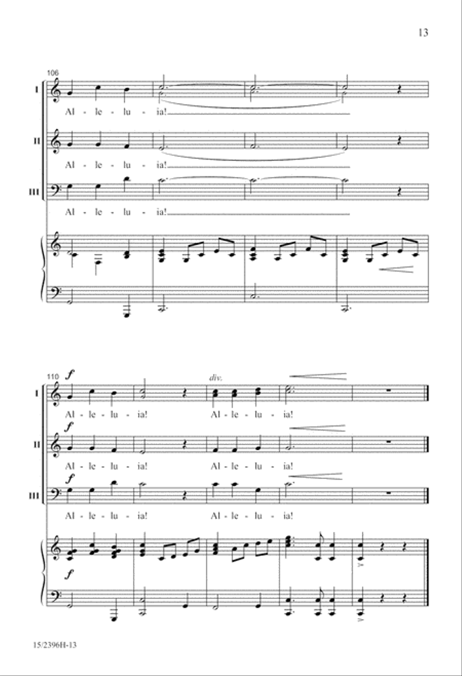 A Star Dances, an Angel Sings 3-Part scores gallery preview page 14