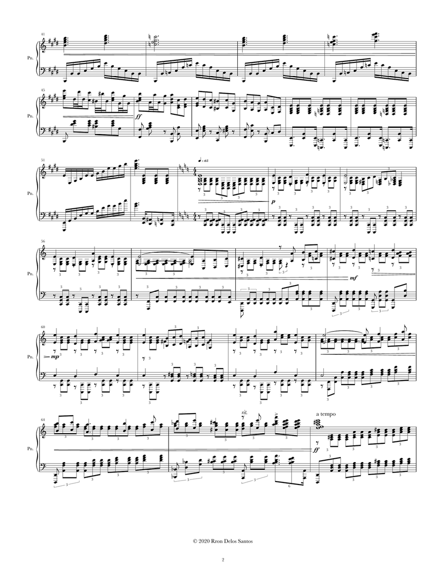 Piano Fantasy No. 2 (Winter) Piano Fantasy No. 2 (Winter) Piano Solo scores gallery preview page 2