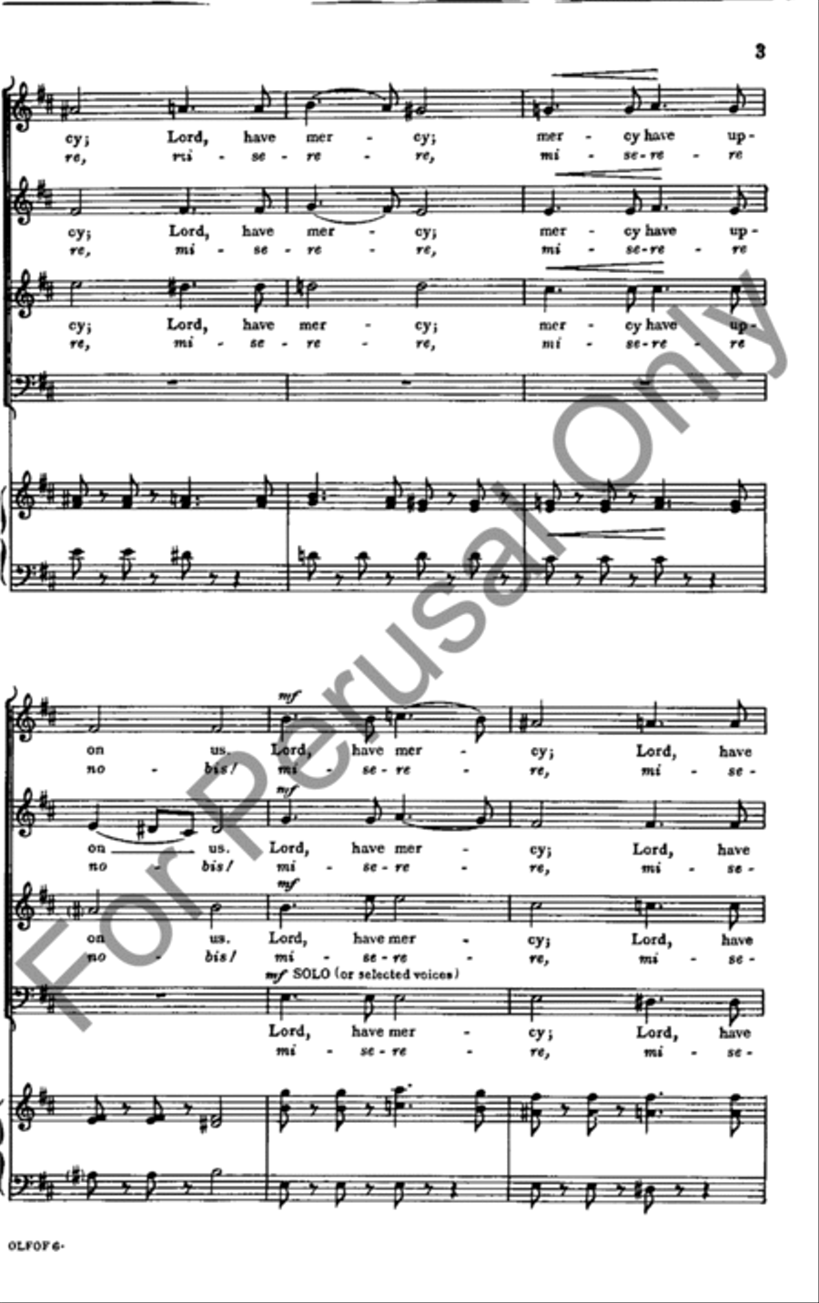 O Lord, Forgive Our Frailty! 4-Part scores gallery preview page 3