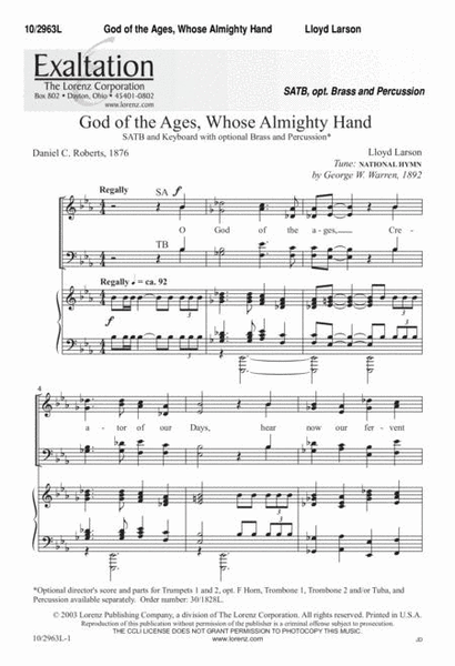 God of the Ages Whose Almighty Hand image number null