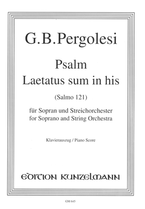 Book cover for Laetatus sum in his (Psalm 121)