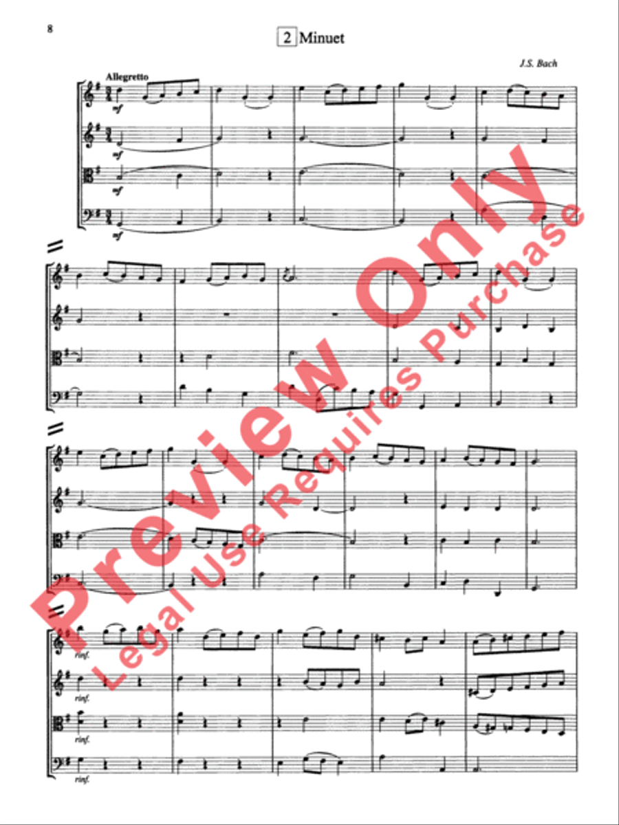 String Quartets for Beginning Ensembles, Volume 3 String Quartet scores gallery preview page 9