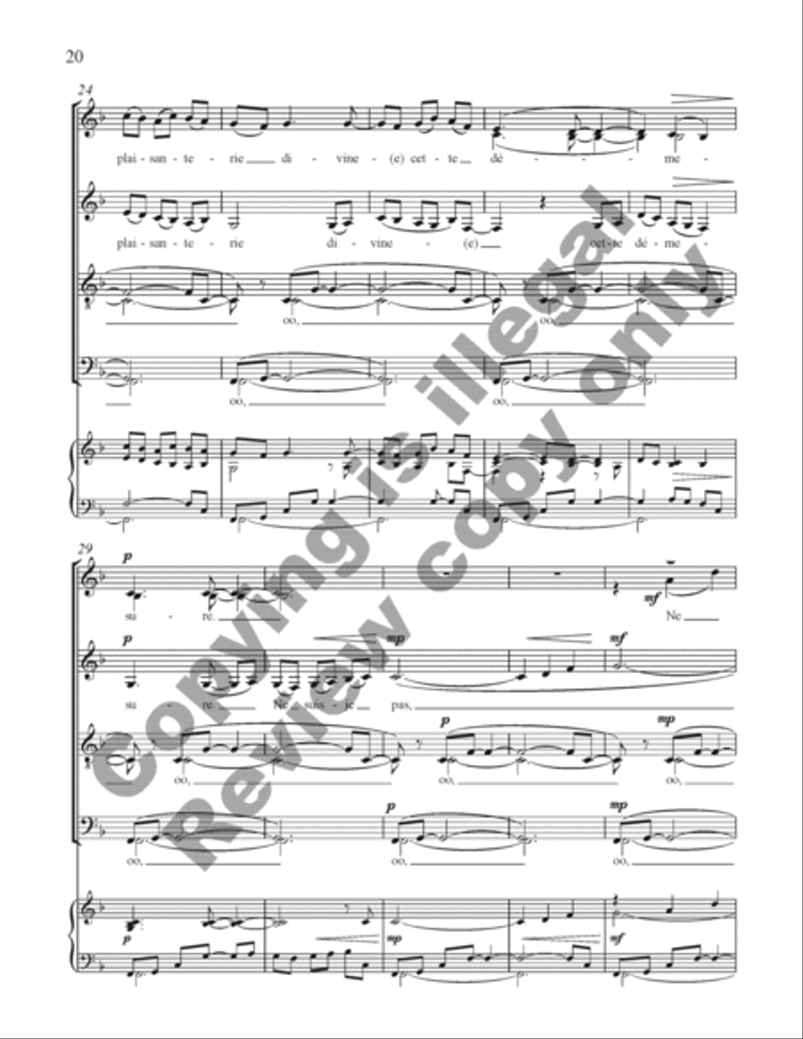 Choral de Bêtes Choral de Bêtes Divisi scores gallery preview page 39