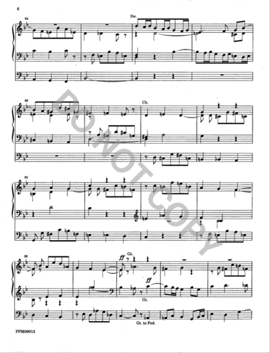 Classical Fugue on a subject by Paul Vidal Organ scores gallery preview page 7