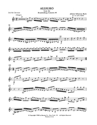 Allegro from Brandenburg Concerto No. 3 - 2nd Bb Clarinet
