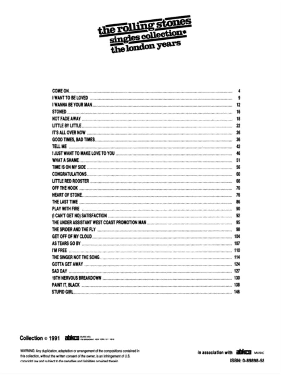 Singles Collection - The London Years Electric Guitar scores gallery preview page 2