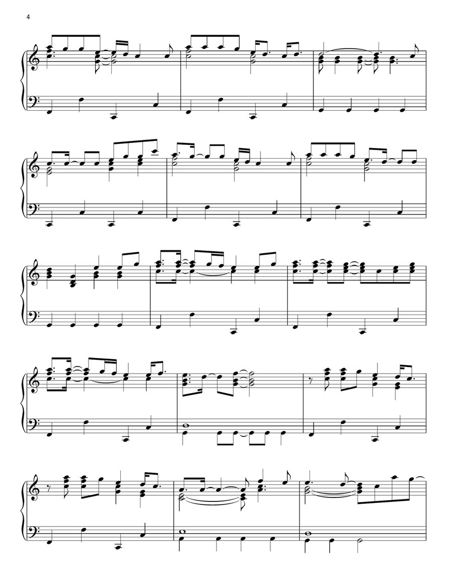 Some Nights Piano Solo scores gallery preview page 4
