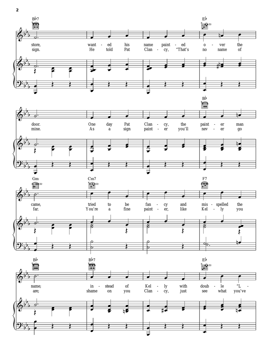 If I Knock The 'L' Out Of Kelly Guitar scores gallery preview page 2