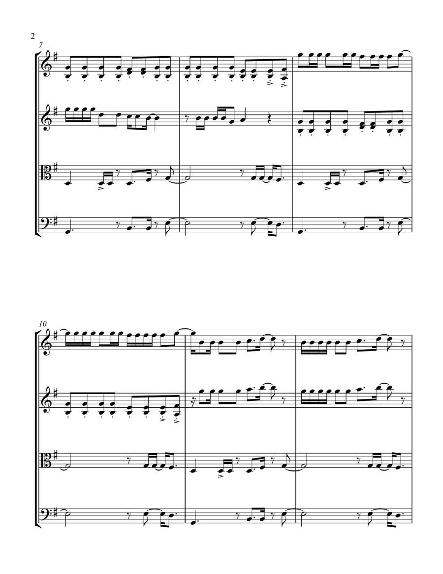 Party In The U.s.a. String Quartet scores gallery preview page 4