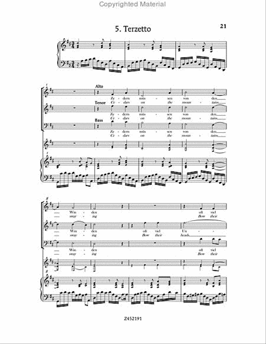 Nach dir, Herr, Verlanget Mich, BWV 150 Choir scores gallery preview page 21