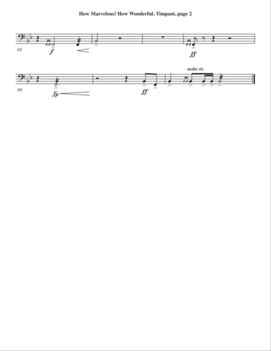 How Marvelous! How Wonderful! 4-Part scores gallery preview page 44