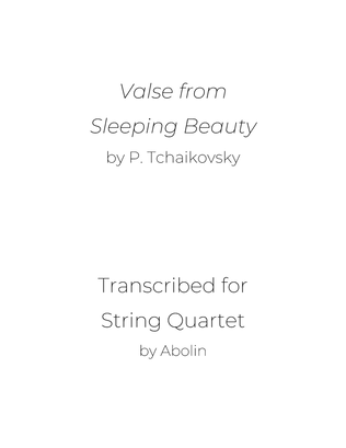 Book cover for Tchaikovsky: Waltz from The Sleeping Beauty - String Quartet
