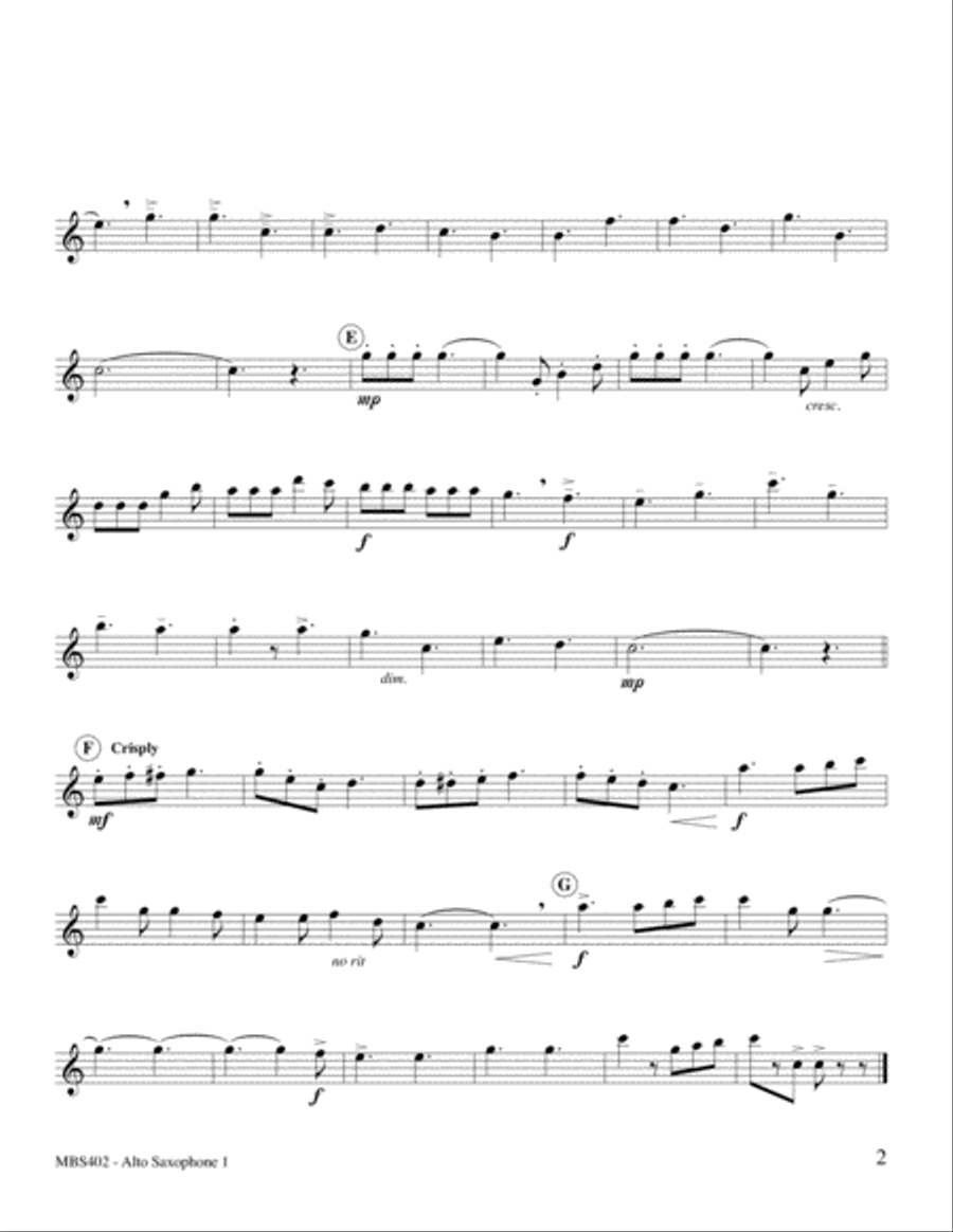 Faith Is The Victory Saxophone Quartet scores gallery preview page 7