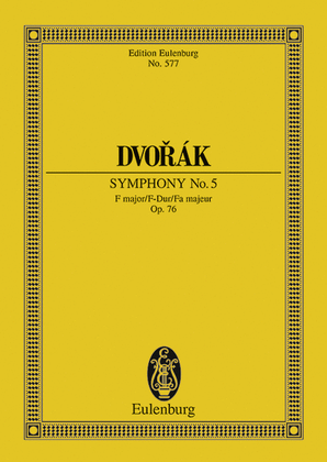 Book cover for Symphony No. 5 F major