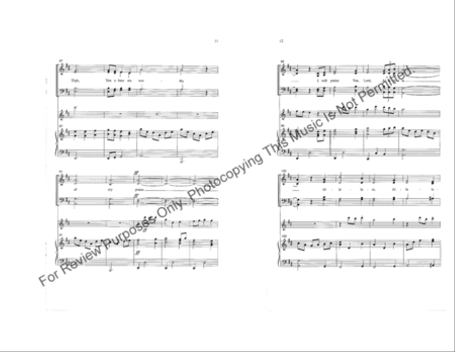 Celtic Alleluia 4-Part scores gallery preview page 6