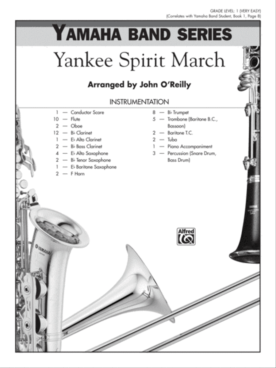 Yankee Spirit March: Score Concert Band scores gallery preview page 1