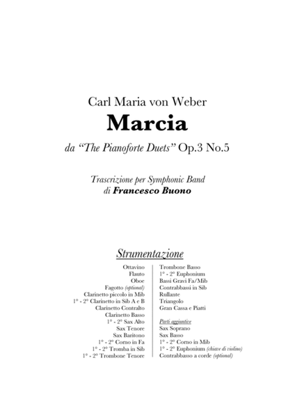 Marcia da Piano Duets, Op. 3 No. 5