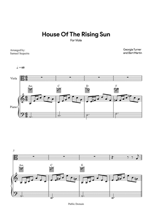 House of the Rising Sun - for Viola - with play along