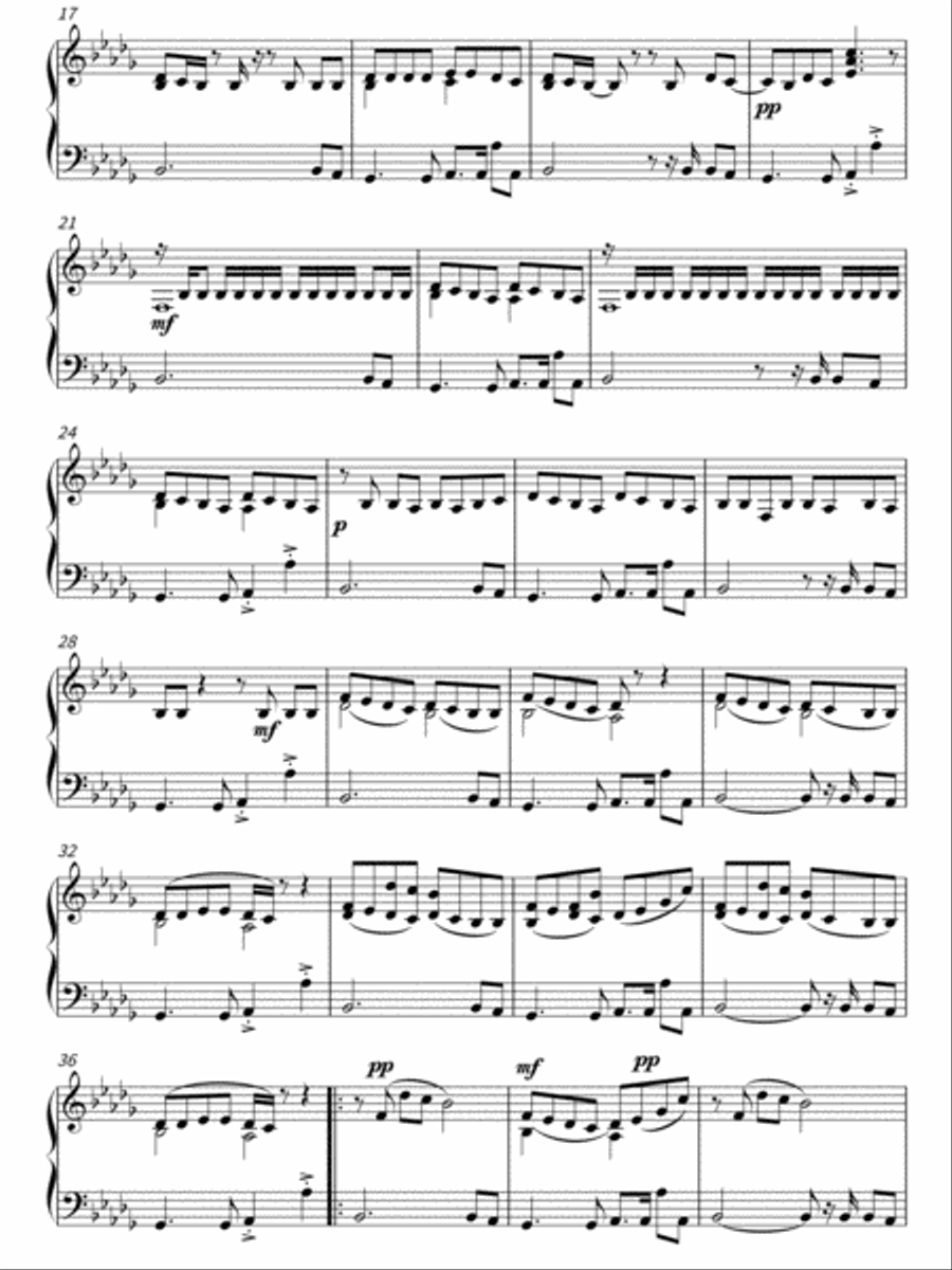 Roller Piano Solo scores gallery preview page 2