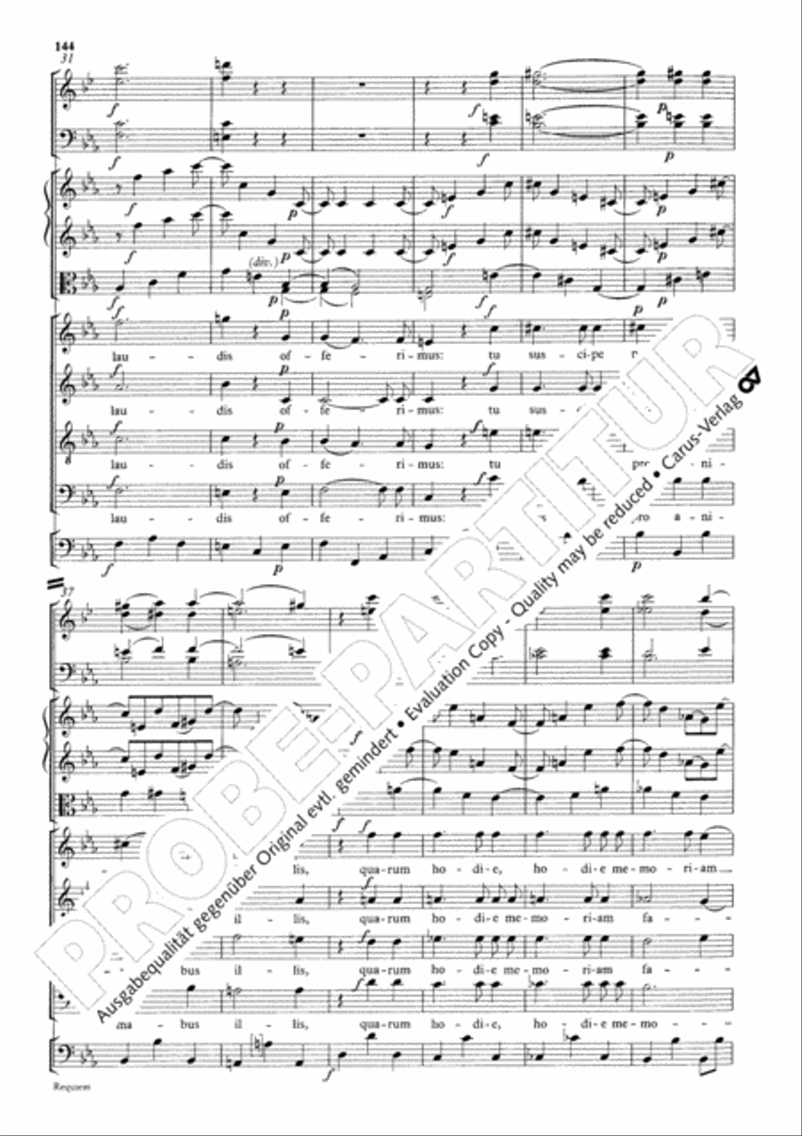 Requiem Requiem 4-Part scores gallery preview page 151
