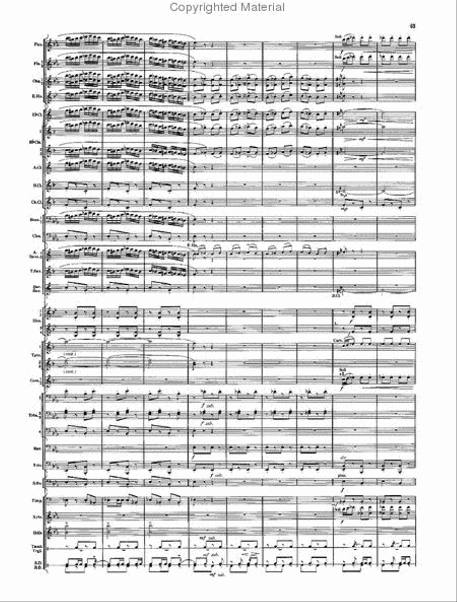 Armenian Dances, Part II Concert Band scores gallery preview page 67