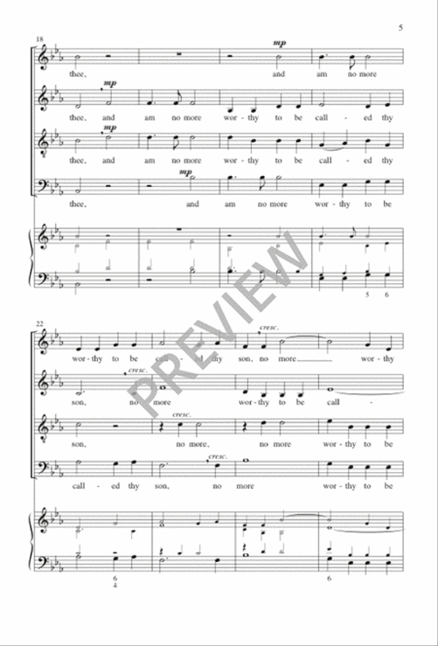 I Will Arise 4-Part scores gallery preview page 5