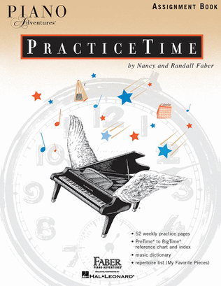 Book cover for Piano Adventures PracticeTime Assignment Book