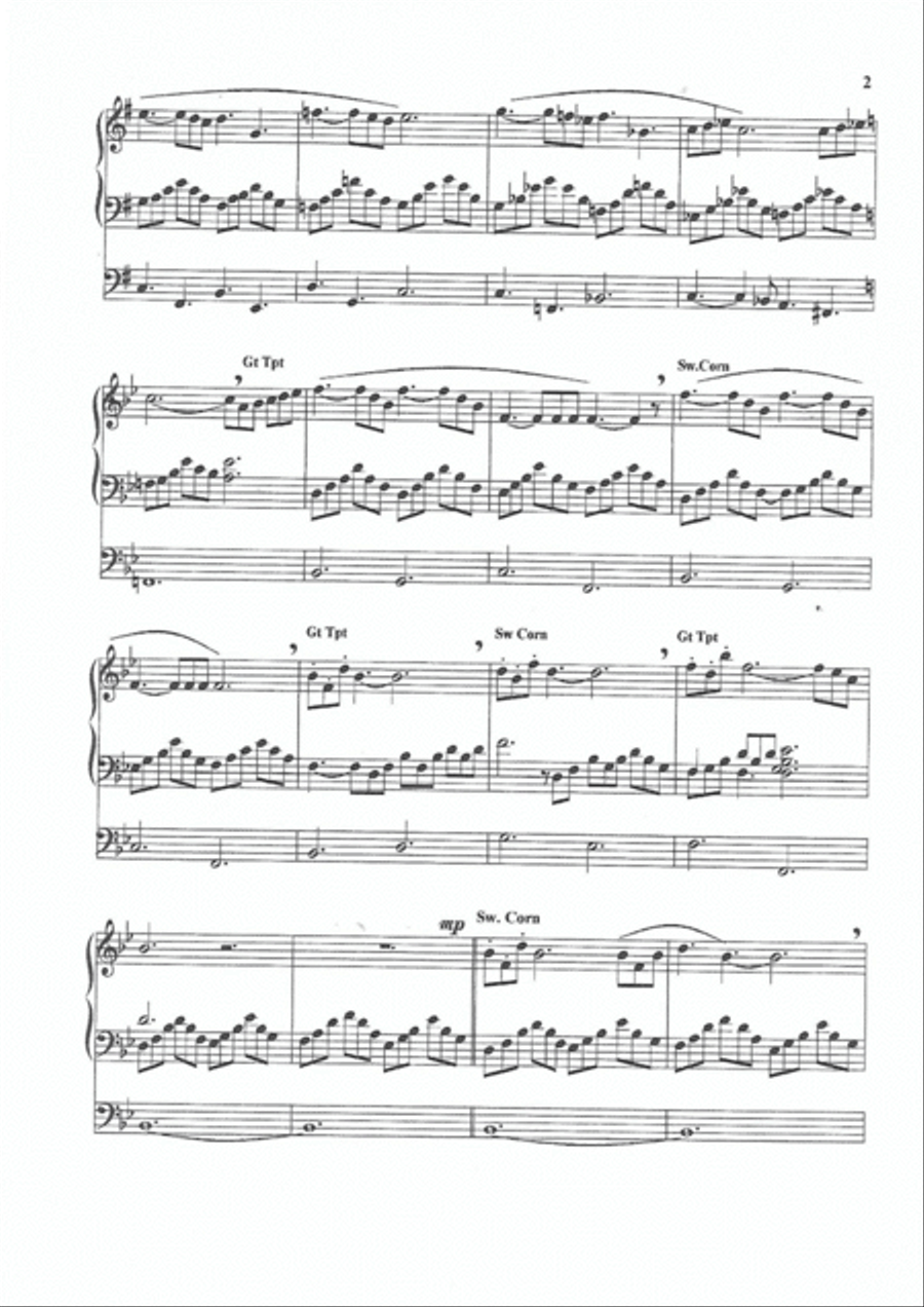 High on a Hill Organ Solo scores gallery preview page 2