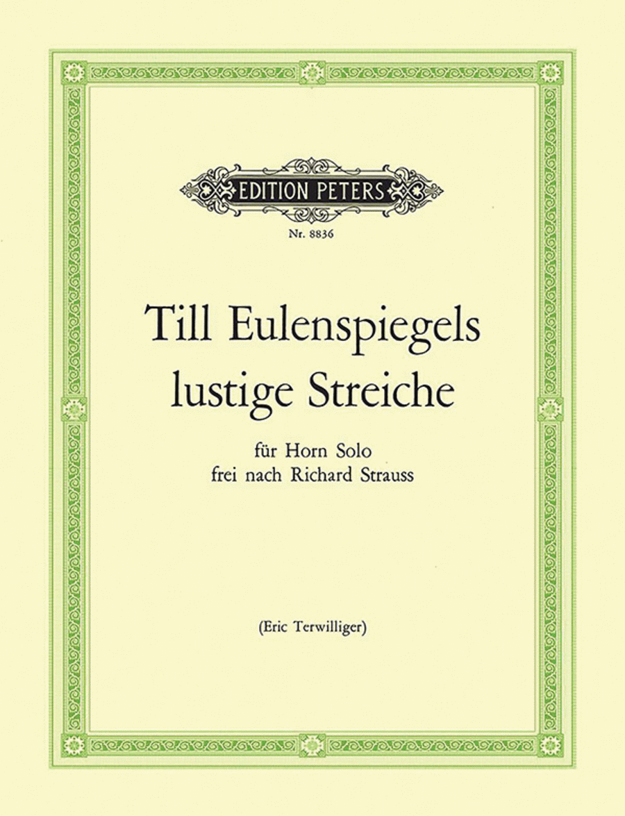 Till Eulenspiegels lustige Streiche (Freely Based on Richard Strauss) for Horn Horn Solo scores gallery preview page 1