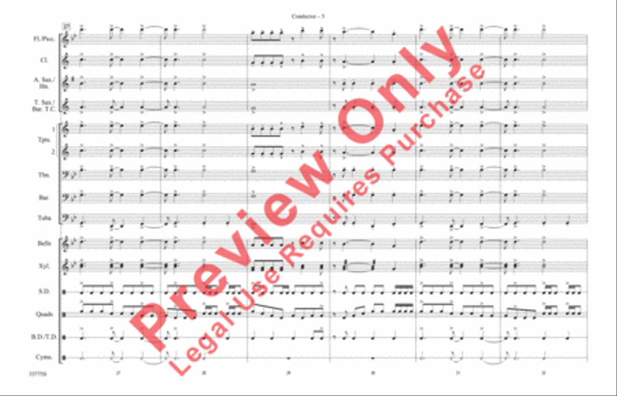 Livin' la Vida Loca Livin' la Vida Loca Marching Band scores gallery preview page 6