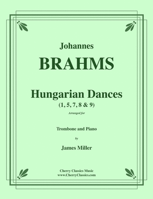 Book cover for Hungarian Dances for Trombone & Piano
