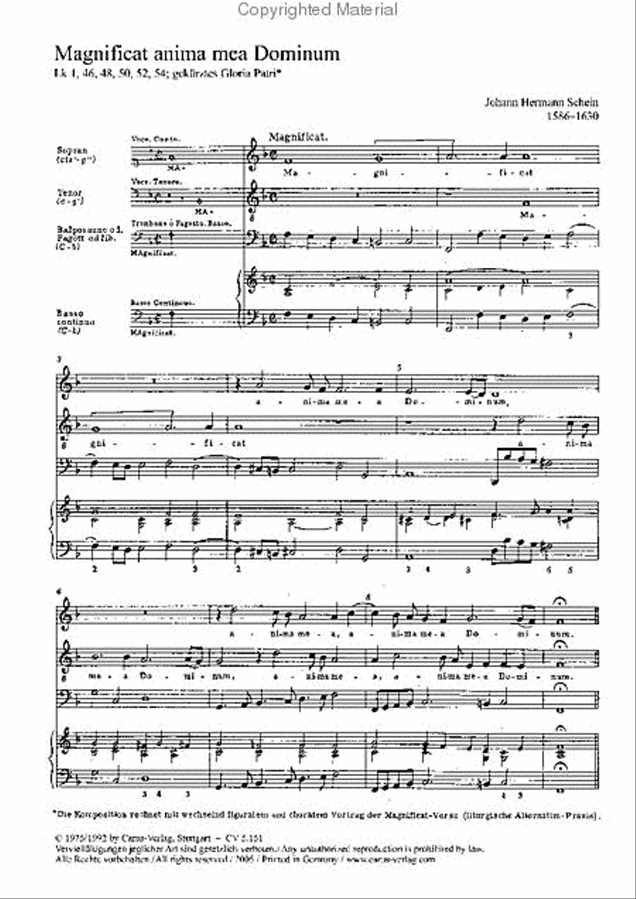 Magnificat anima mea Dominum Bassoon scores gallery preview page 2