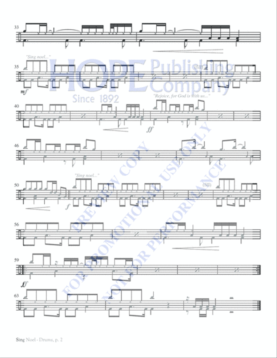 Sing Noel Unison Choir scores gallery preview page 10