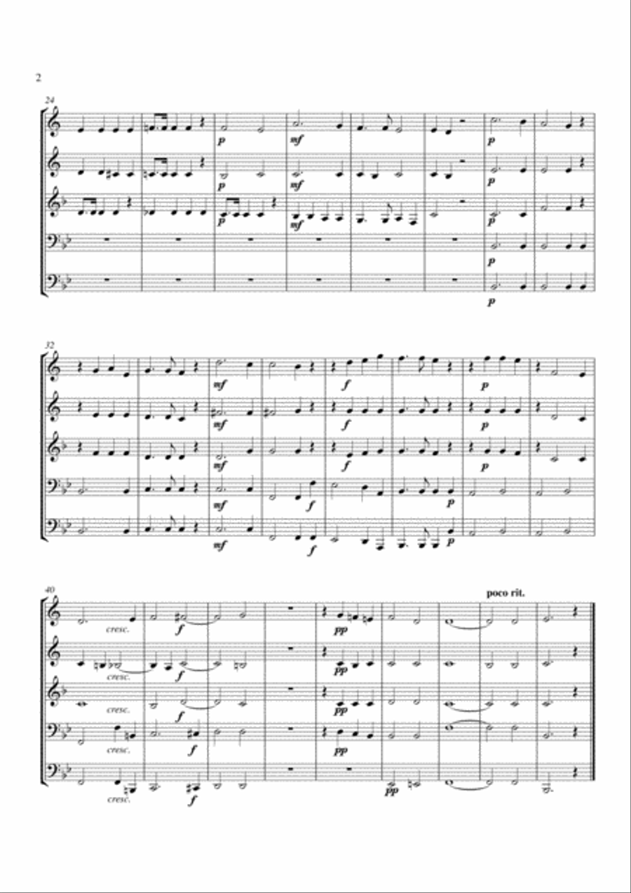 Locus Iste Brass Quintet scores gallery preview page 2