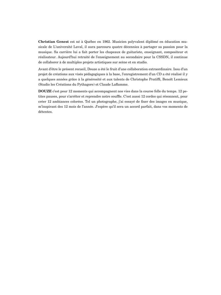 Douze Classical Guitar scores gallery preview page 3