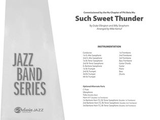 Book cover for Such Sweet Thunder: Score