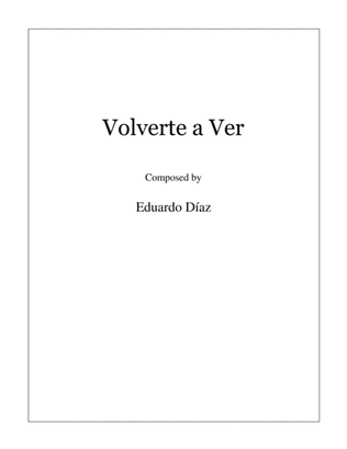 Book cover for Volverte a Ver